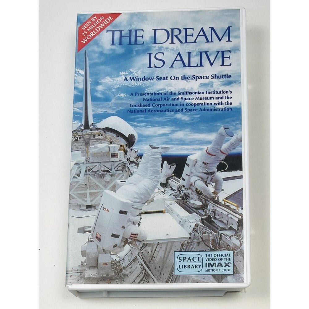 The Dream Is Alive: A Window Seat On the Space Shuttle (IMAX VHS, 1985) NIP Flaw